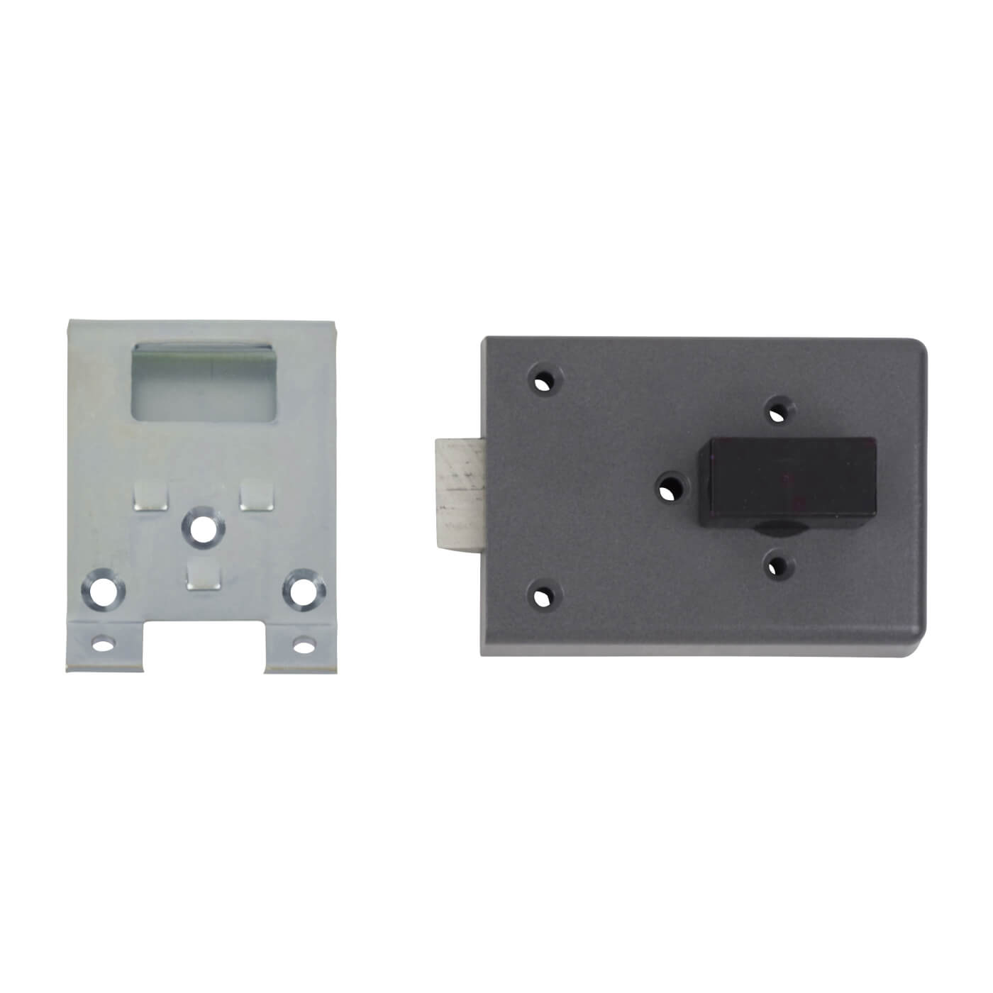 Fire Brigade FB4 Rim Slam Lock - 110mm Case - 45mm Backset - Right Hand - Open In - Silver - view 3