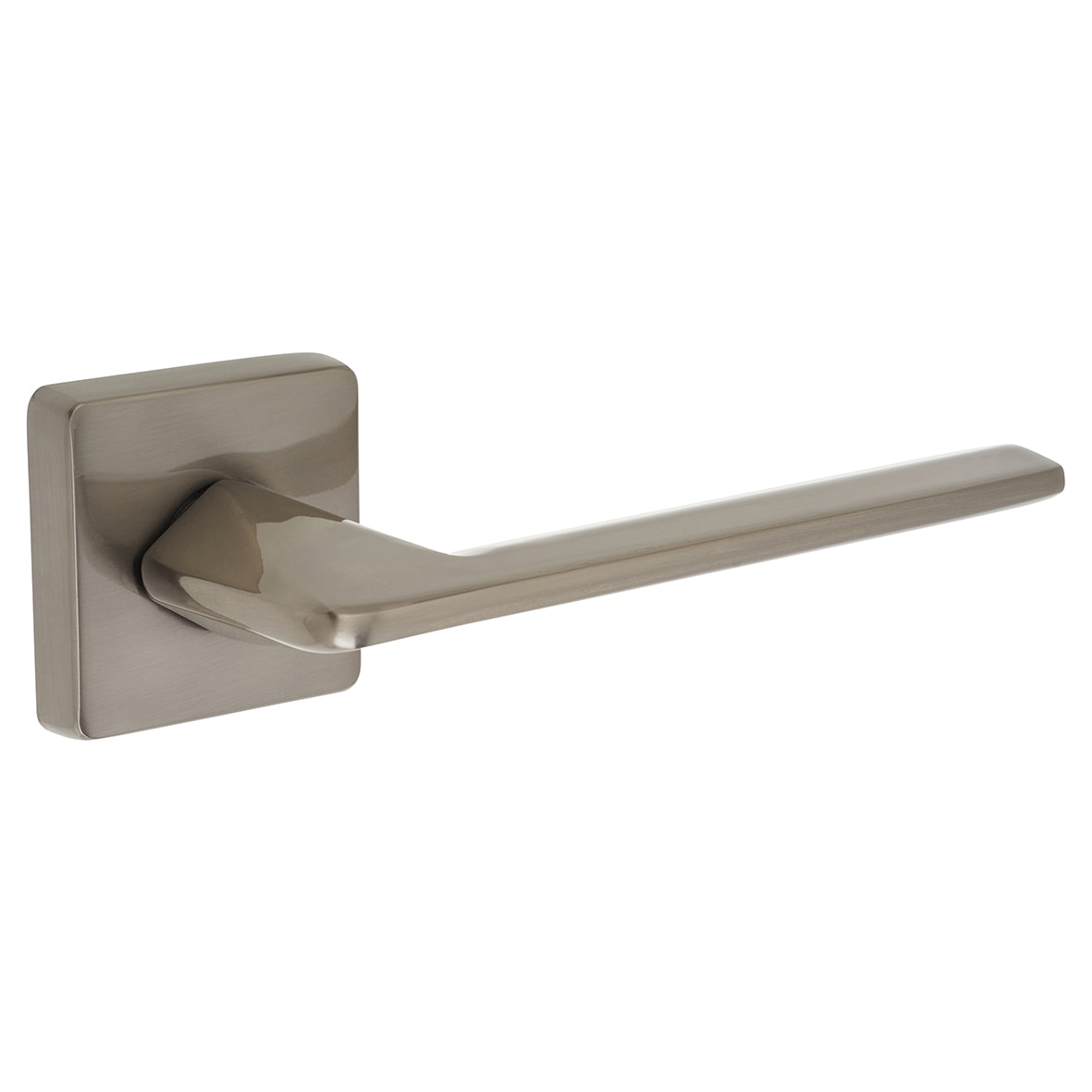 Anthracite Grey Door Handles on Square Rose - Skye Range - view 2