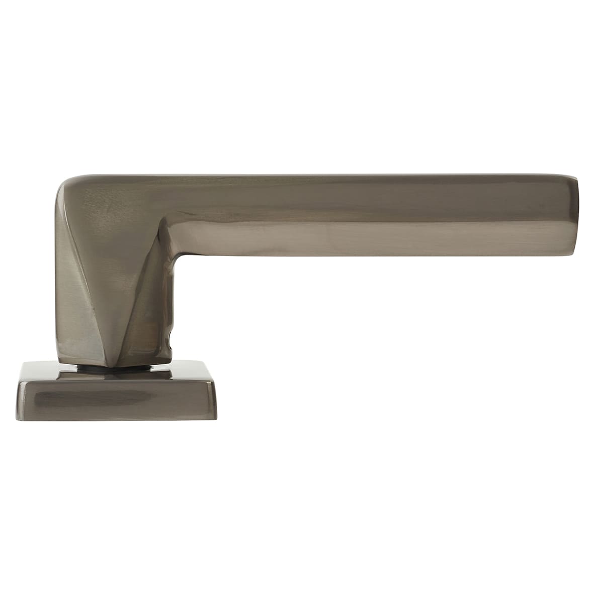 Anthracite Grey Door Handles on Square Rose - Skye Range - view 3