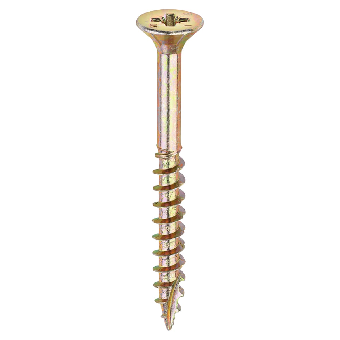 Velocity Pozi Countersunk Wood Screws - 5.0 x 50mm - Yellow Zinc - Pack of 200 - view 3
