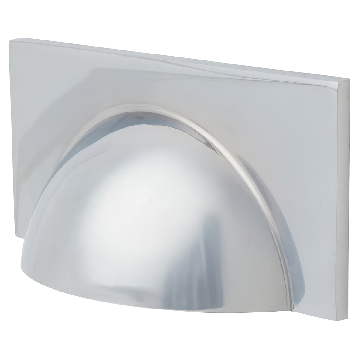 Crofts & Assinder Monmouth Square Cabinet Cup Handle - 64mm Centres - Polished Chrome - view 4