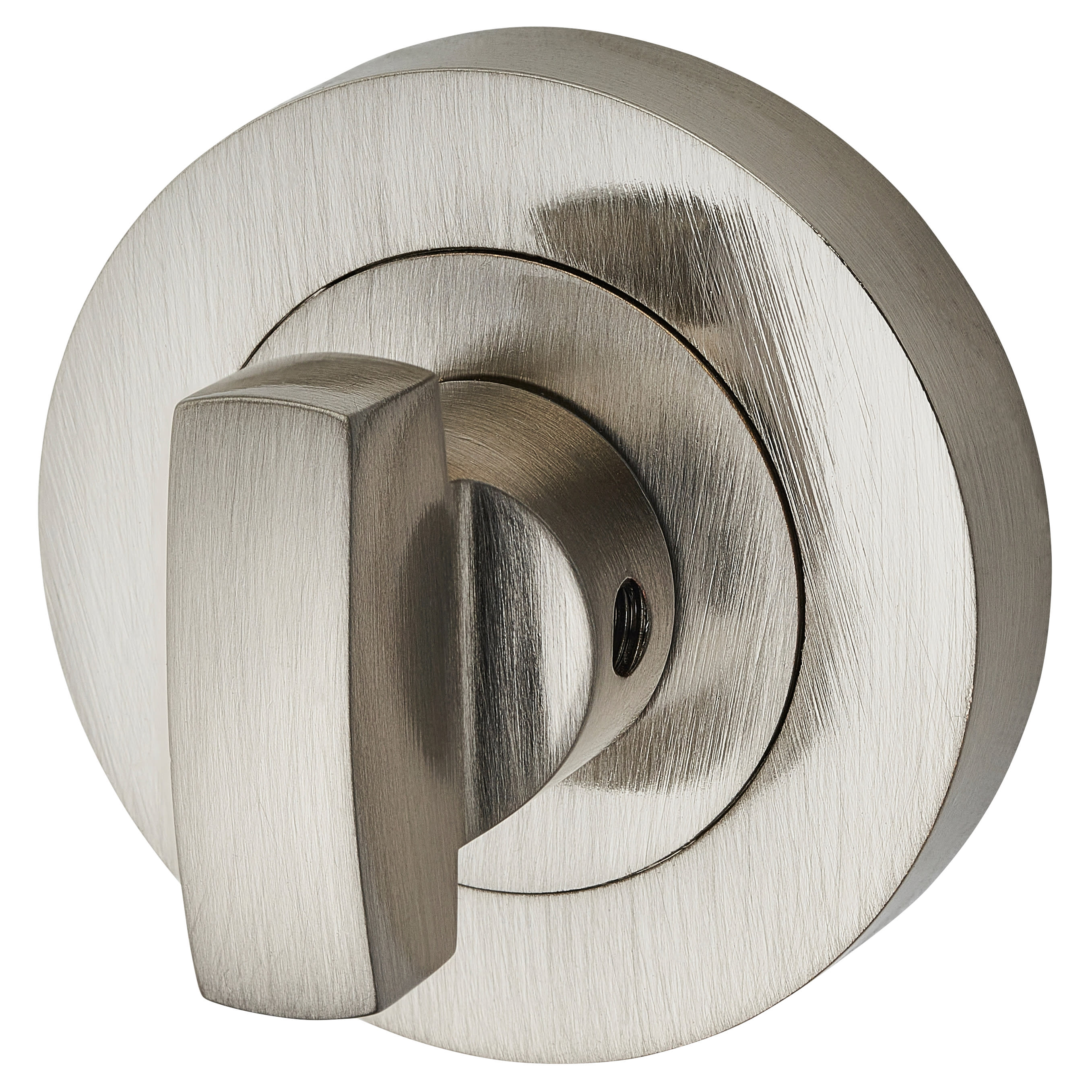 Brass Varese Bathroom Turn & Release - 50mm Diameter - Satin Nickel - view 3