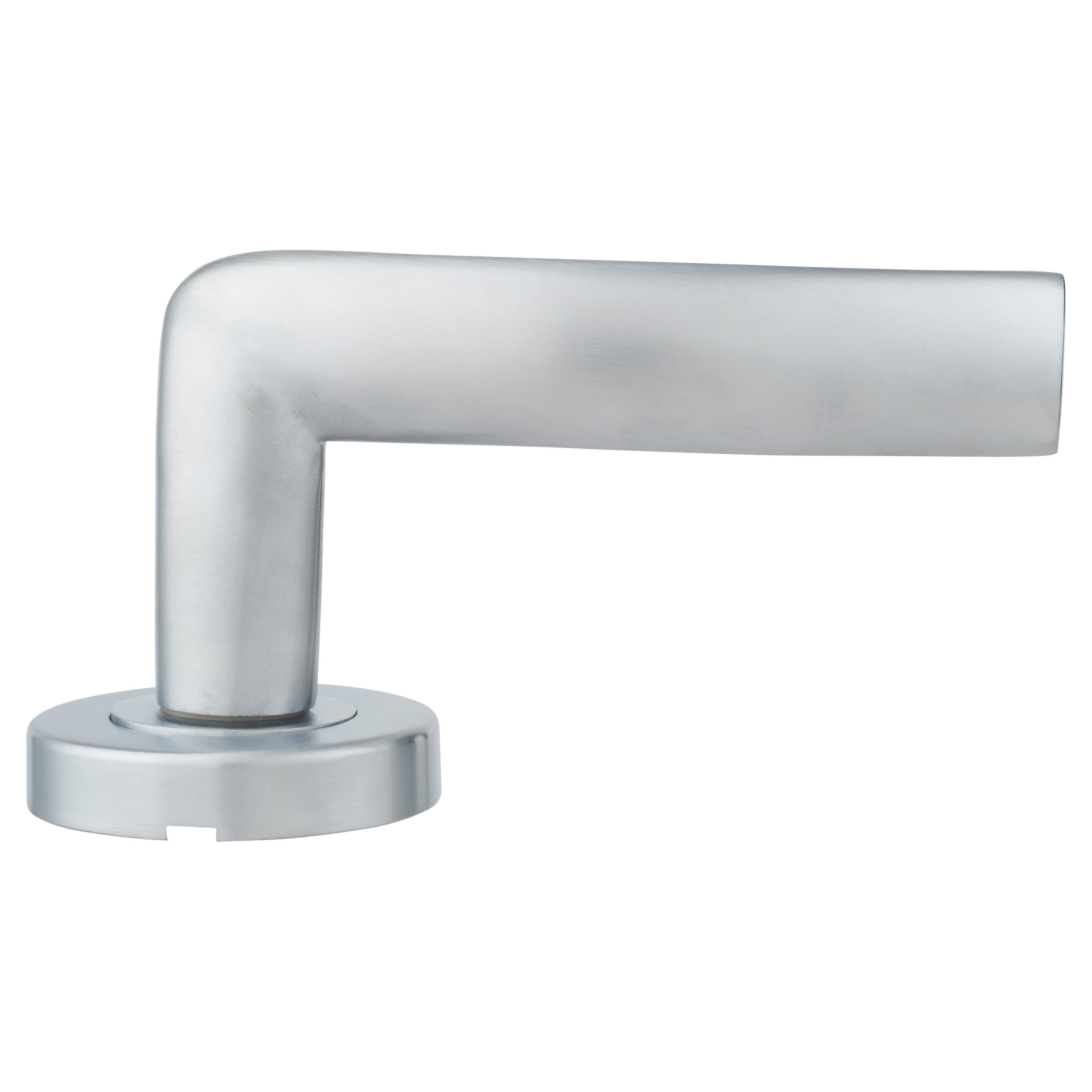 Marcus Satin Chrome Door Handles on Round Rose - Centaur Range - view 4
