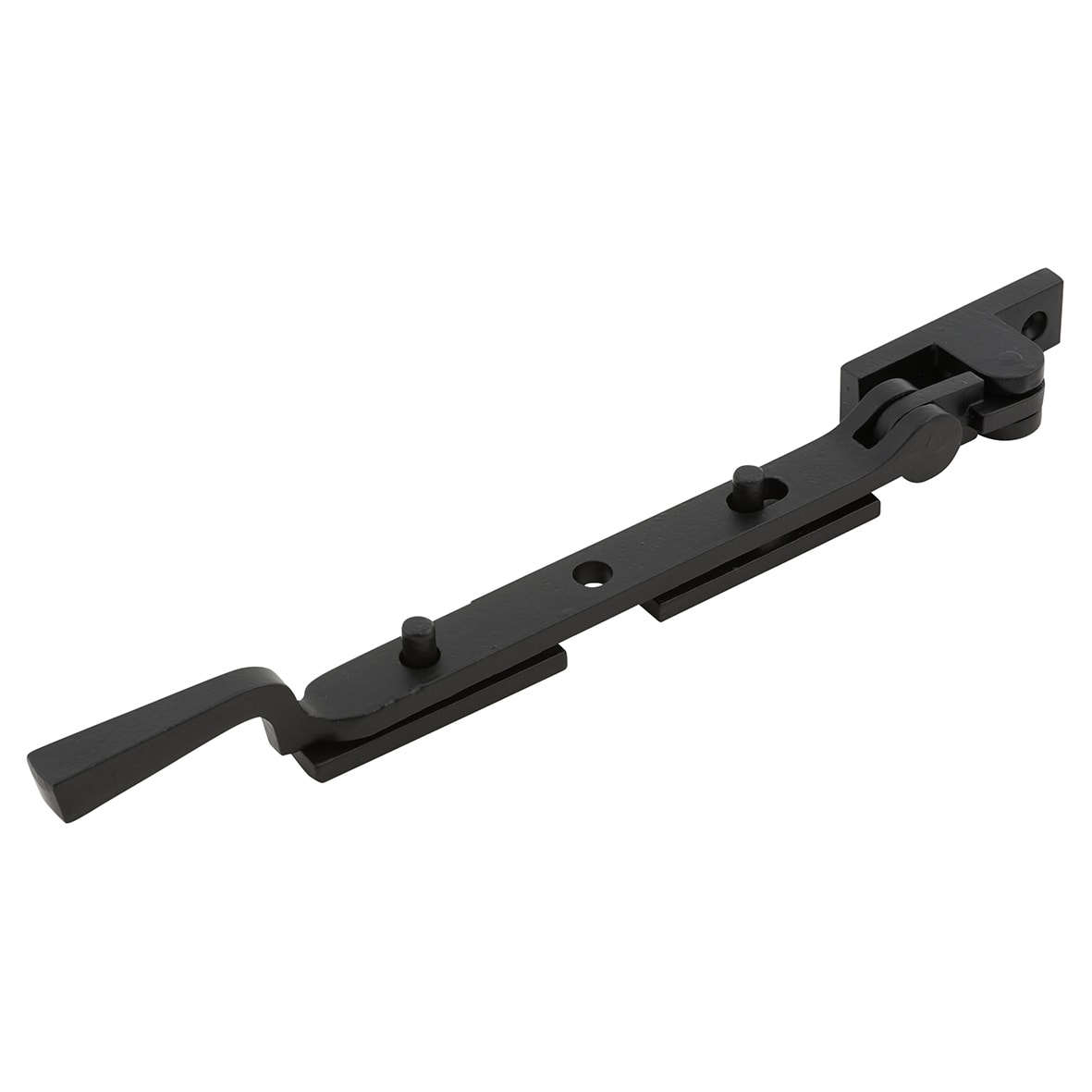 Square Casement Window Stay - 8"/200mm - Smooth Black - view 2