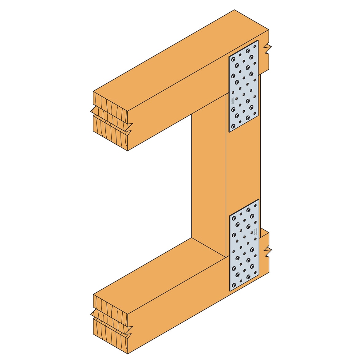 Nail Plate - 340 x 160mm - view 2