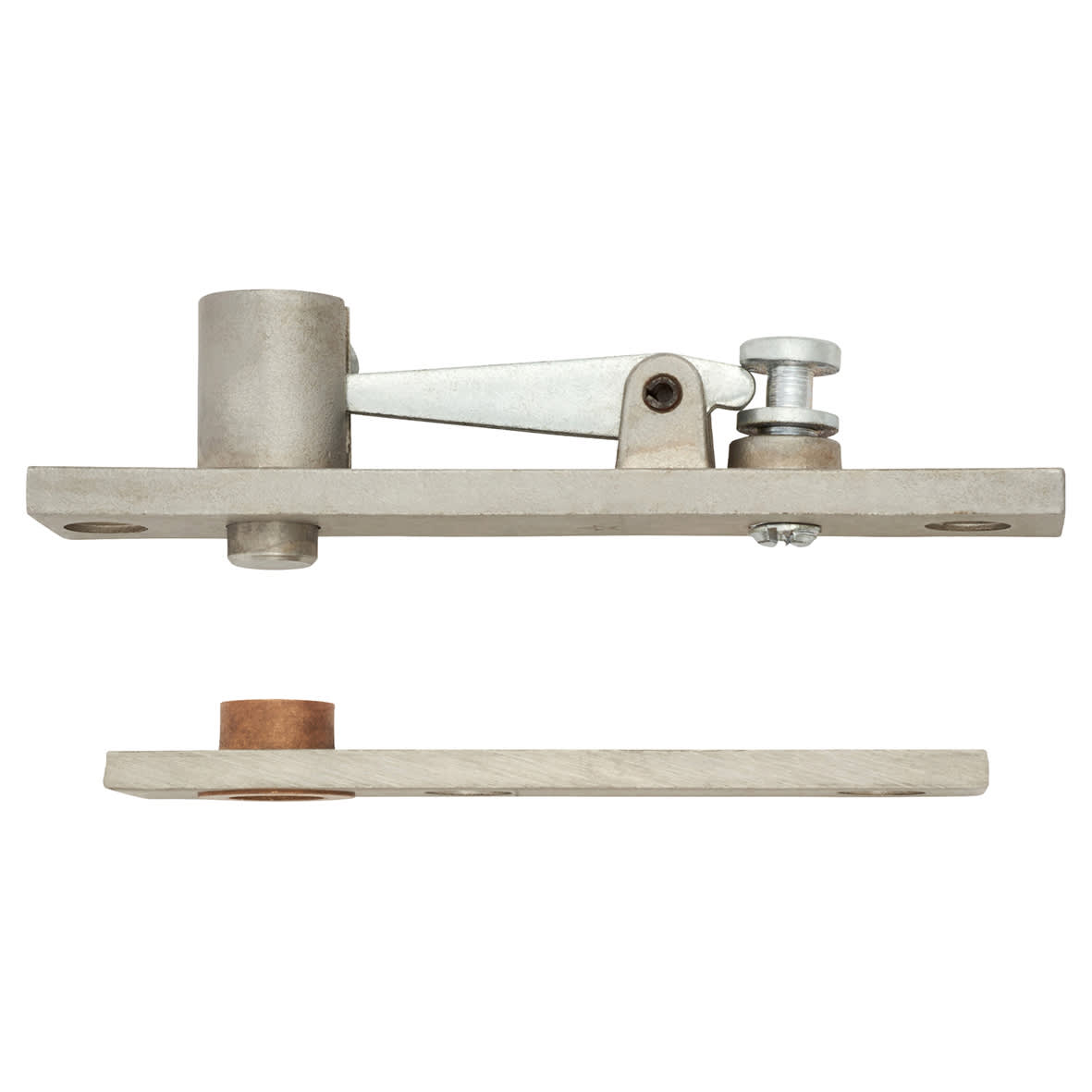 Toilet Cubicle Pivot Set - to suit doors up to 80kg - Stainless Steel - view 4