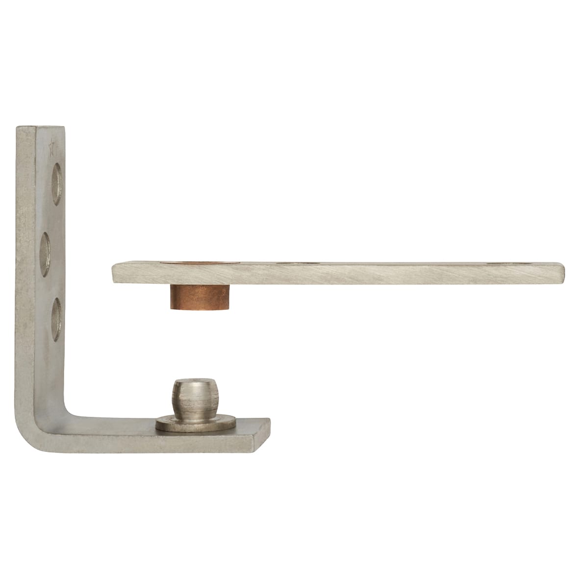 Toilet Cubicle Pivot Set - to suit doors up to 80kg - Stainless Steel - view 5