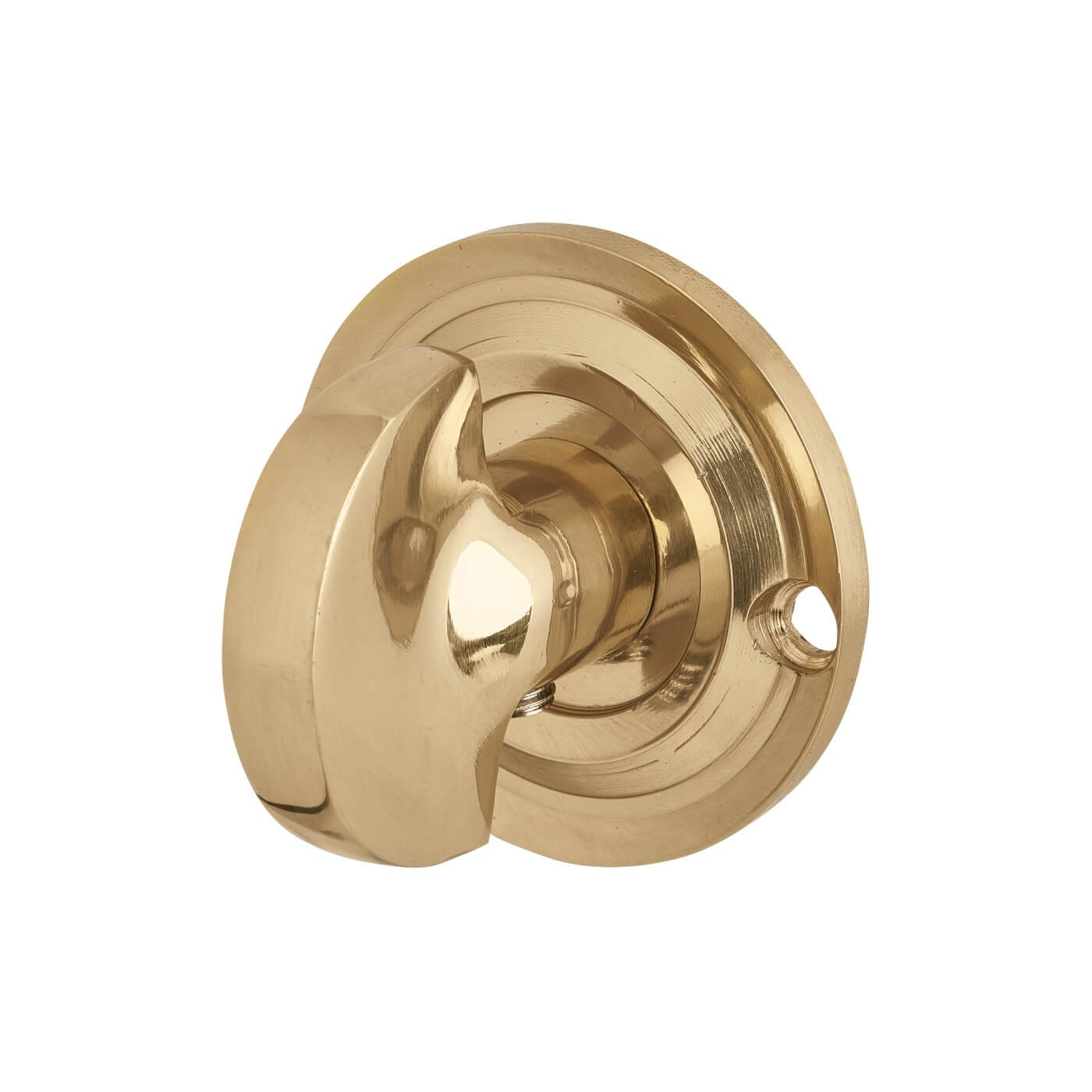 Bathroom Turn & Release - 43mm Diameter - Polished Brass - view 3