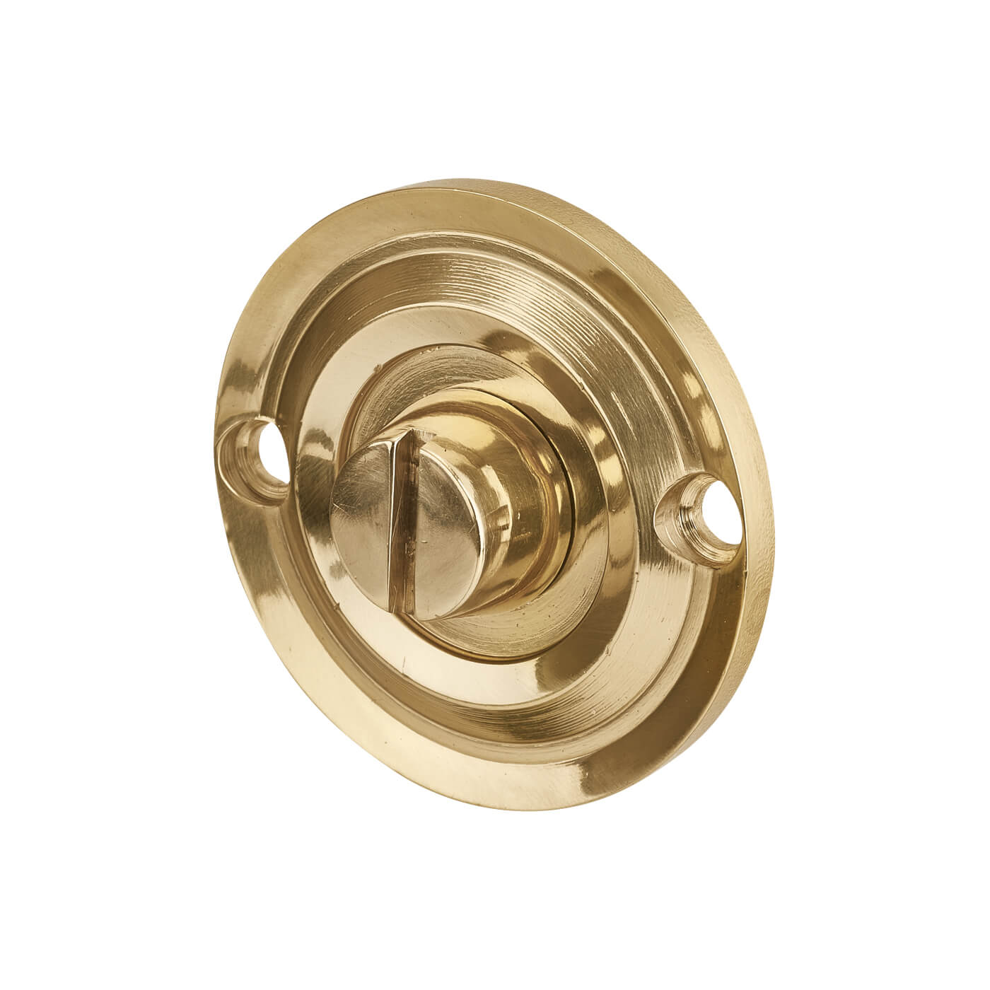 Bathroom Turn & Release - 43mm Diameter - Polished Brass - view 4