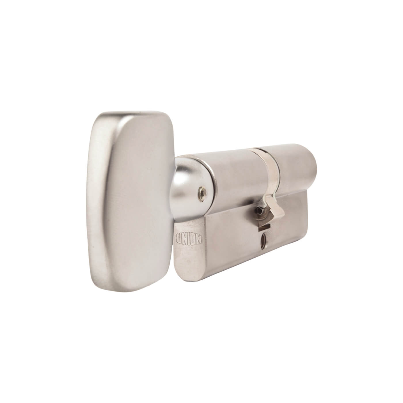 J2X44 Pattern 5 Pin 74mm Euro Large Thumbturn Cylinder - 37mm Turn + 37mm - Satin Chrome - view 2