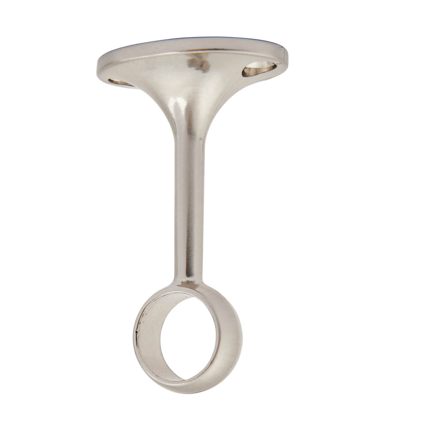 19mm Hanging Rail Centre Bracket - Brushed Nickel - view 2