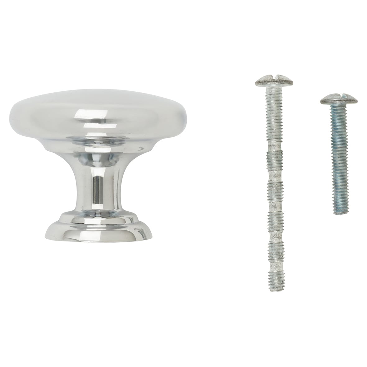 Crofts & Assinder Monmouth Round Cabinet Knob - 38mm Diameter - Polished Chrome - view 5