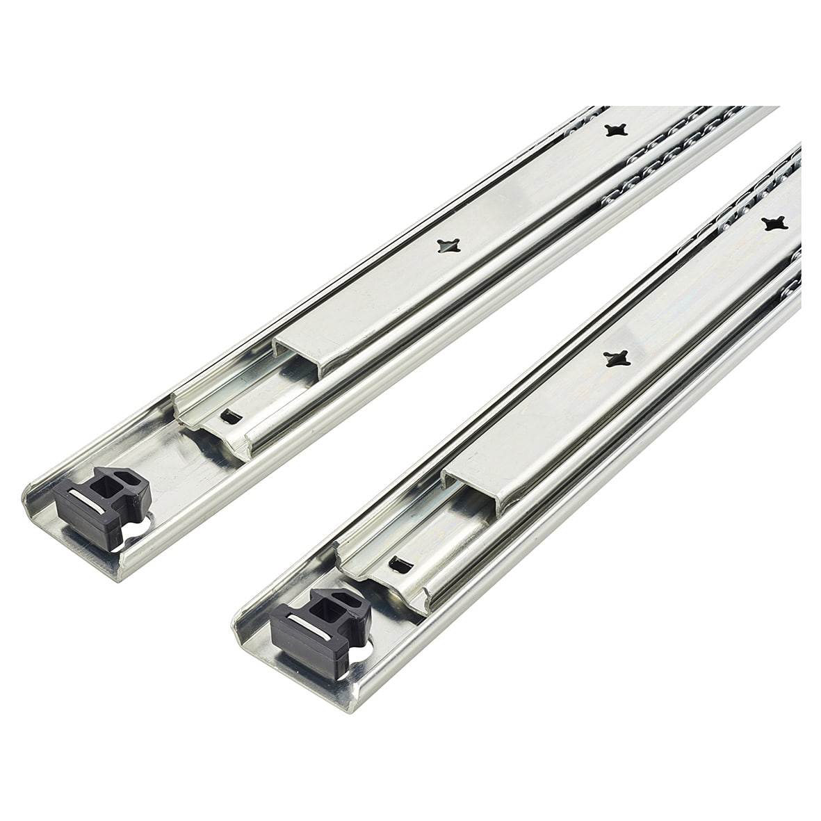 53mm Heavy Duty Ball Bearing Drawer Runner - Full Extension - 800mm Length - 100kg - Zinc - view 2