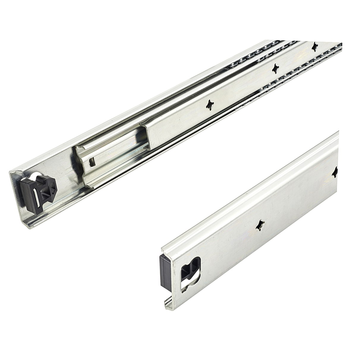 53mm Heavy Duty Ball Bearing Drawer Runner - Full Extension - 800mm Length - 100kg - Zinc - view 4