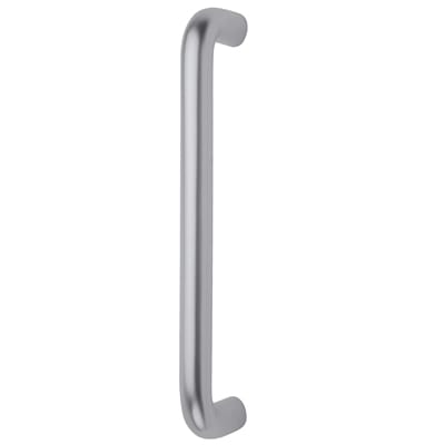 Satin Aluminium 19mm D-Bar Door Pull Handle - Bolt Fix - 425mm Centres - view 2
