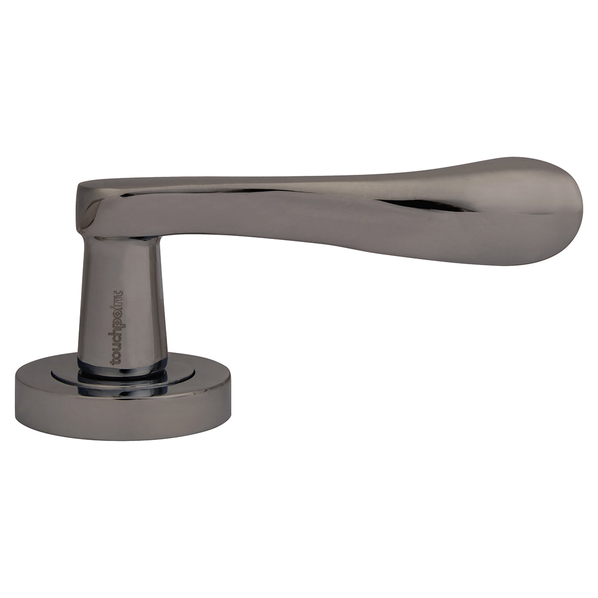 Black Nickel Scroll Latch Door Handles on Rose Pack - Scarlett Range - view 5