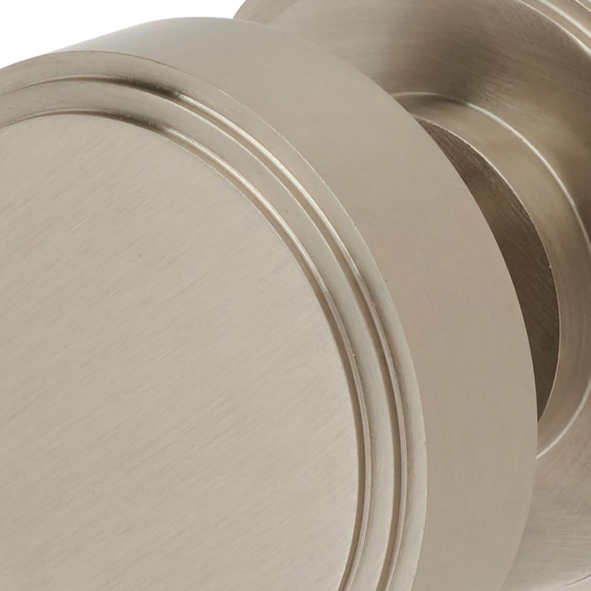 Satin Nickel Mortice Door Knob - 62mm Rose Diameter - Riley Range - view 4