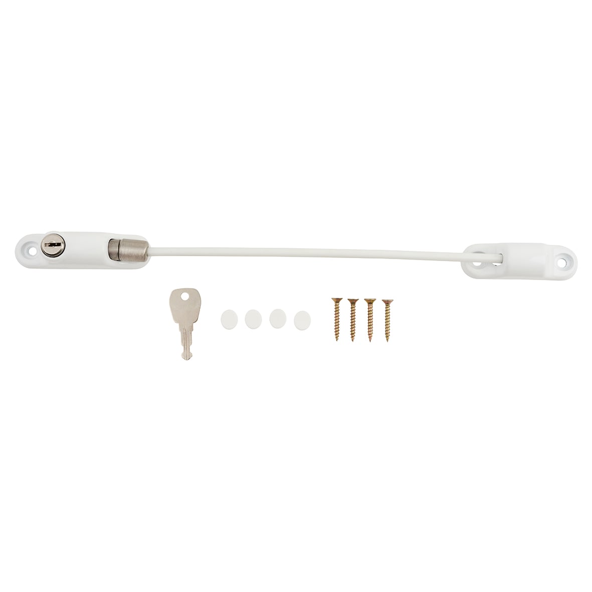 Cable Window Restrictor - Side Locking Pin - White - view 2