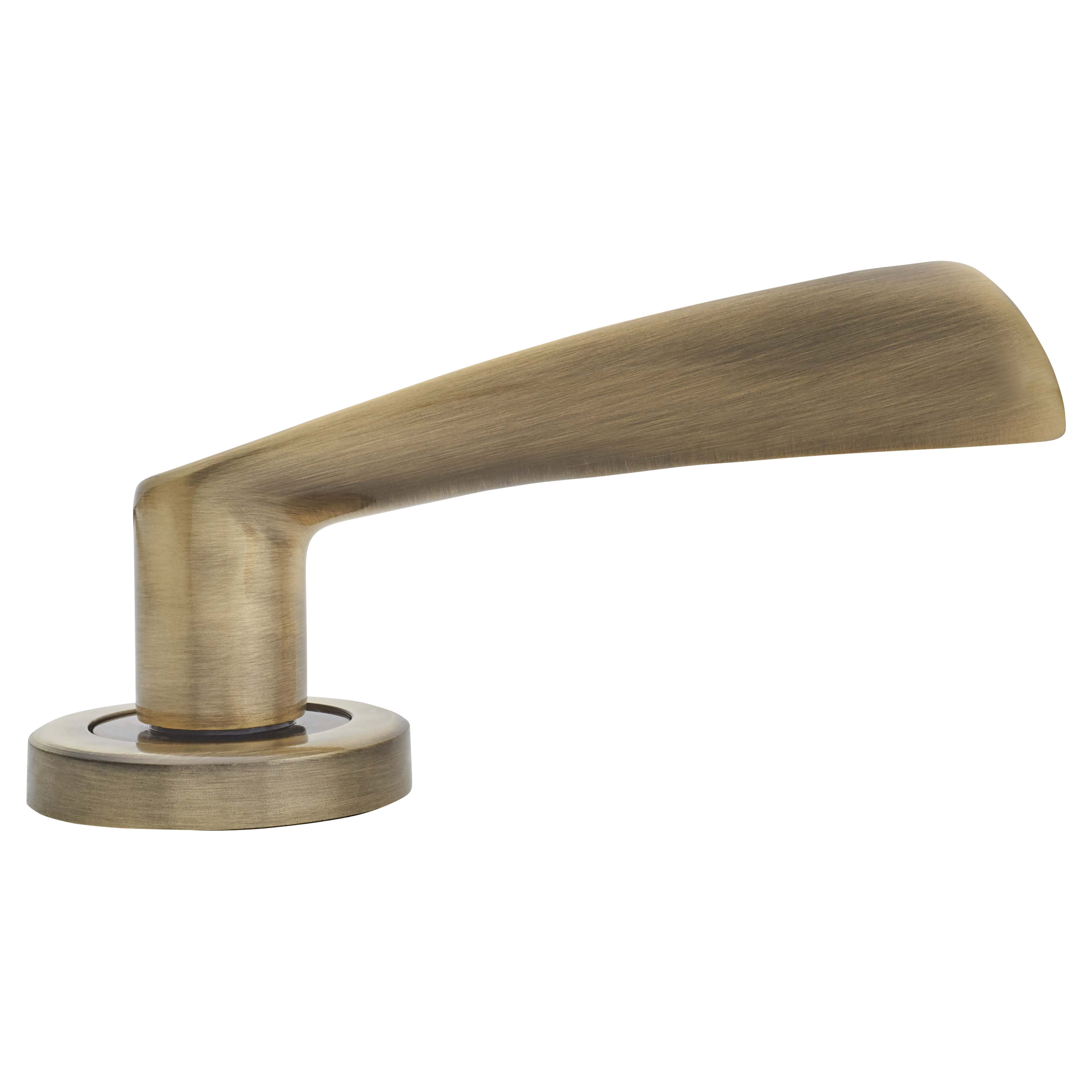 Antique Brass Door Handles on Round Rose - Knightsbridge Range - view 4
