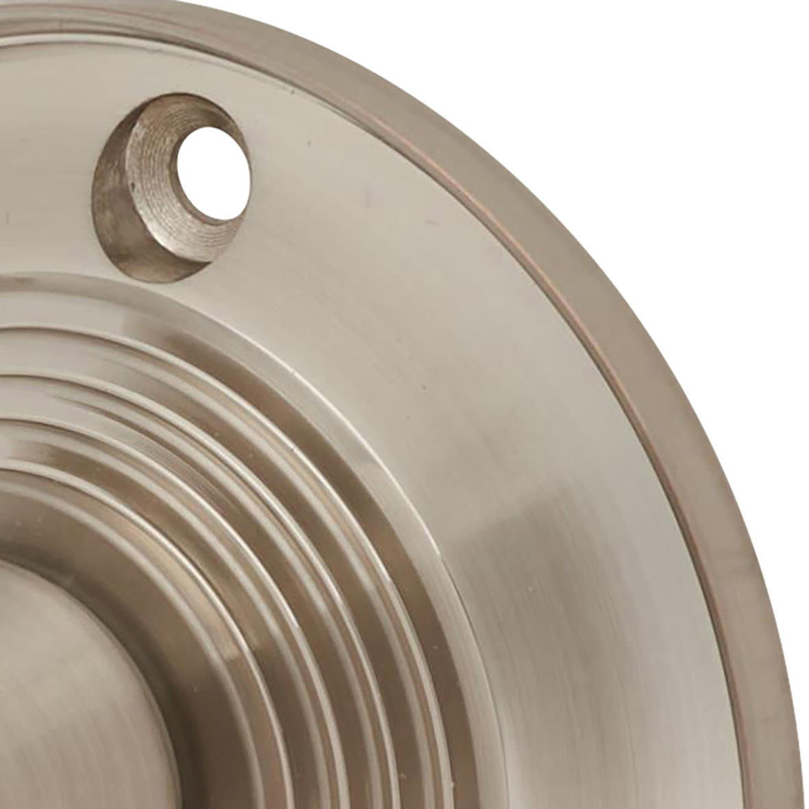 Satin Nickel Ringed Mortice Door Knob - 63mm Rose Diameter - view 3