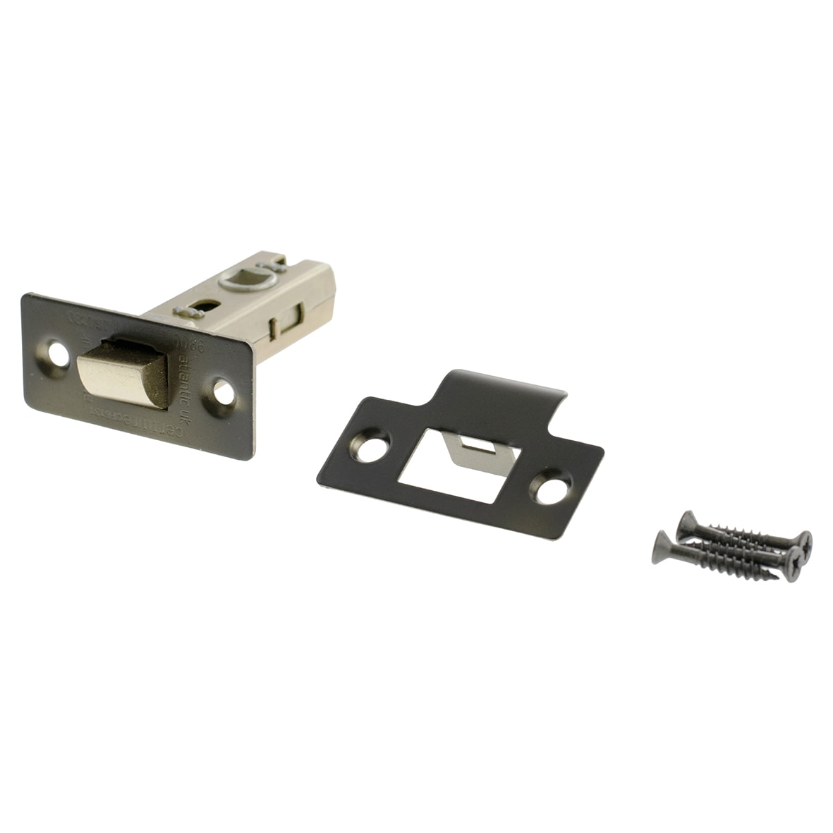 Fire-Rated Tubular Latch - 63mm Case - 45mm Backset - Square - Urban Dark Bronze - view 3
