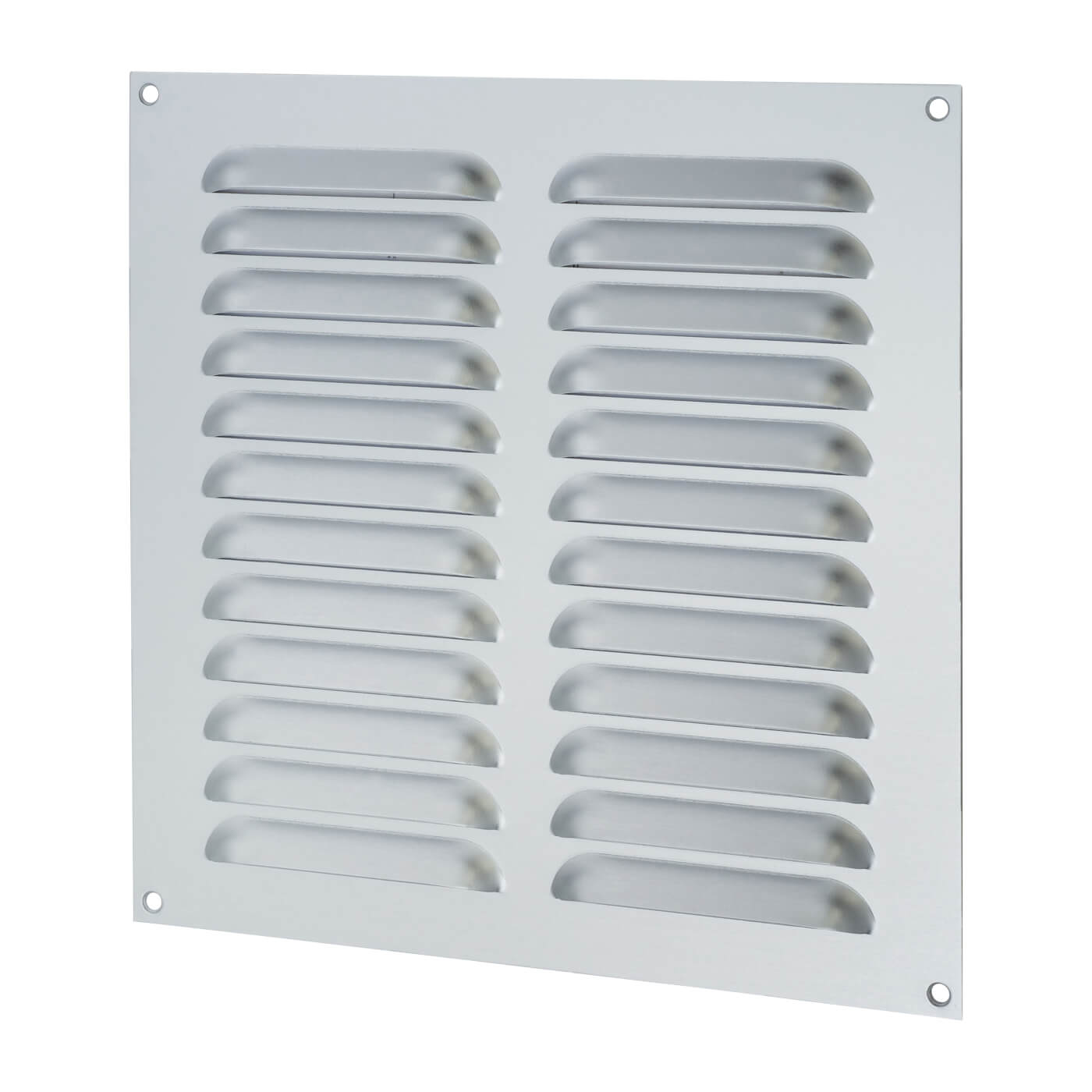 Hooded Louvre Vent - 229 x 229mm - 11919mm² Free Air Flow - Satin Aluminium - view 2