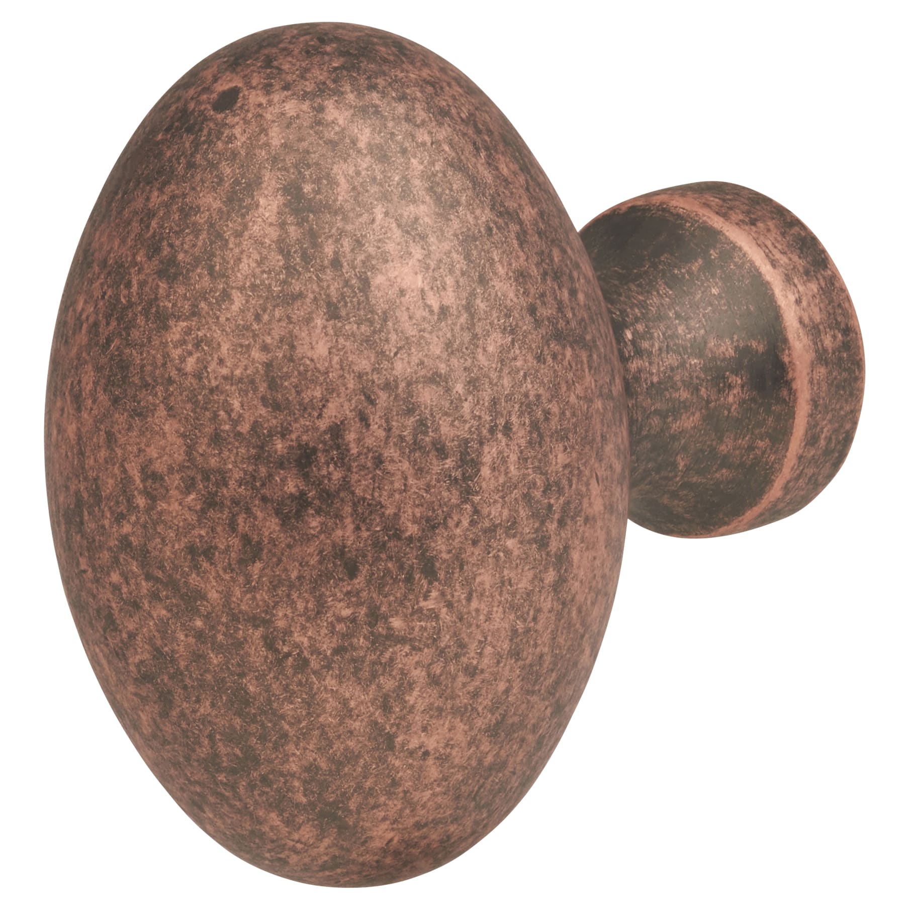 Oval Cabinet Knob - 34 x 23mm - Antique Copper - view 2