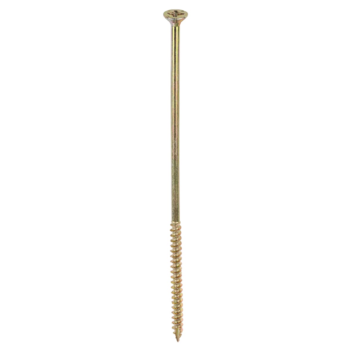 Velocity Pozi Countersunk Wood Screws - 6.0 x 180mm - Yellow Zinc - Pack of 100 - view 2
