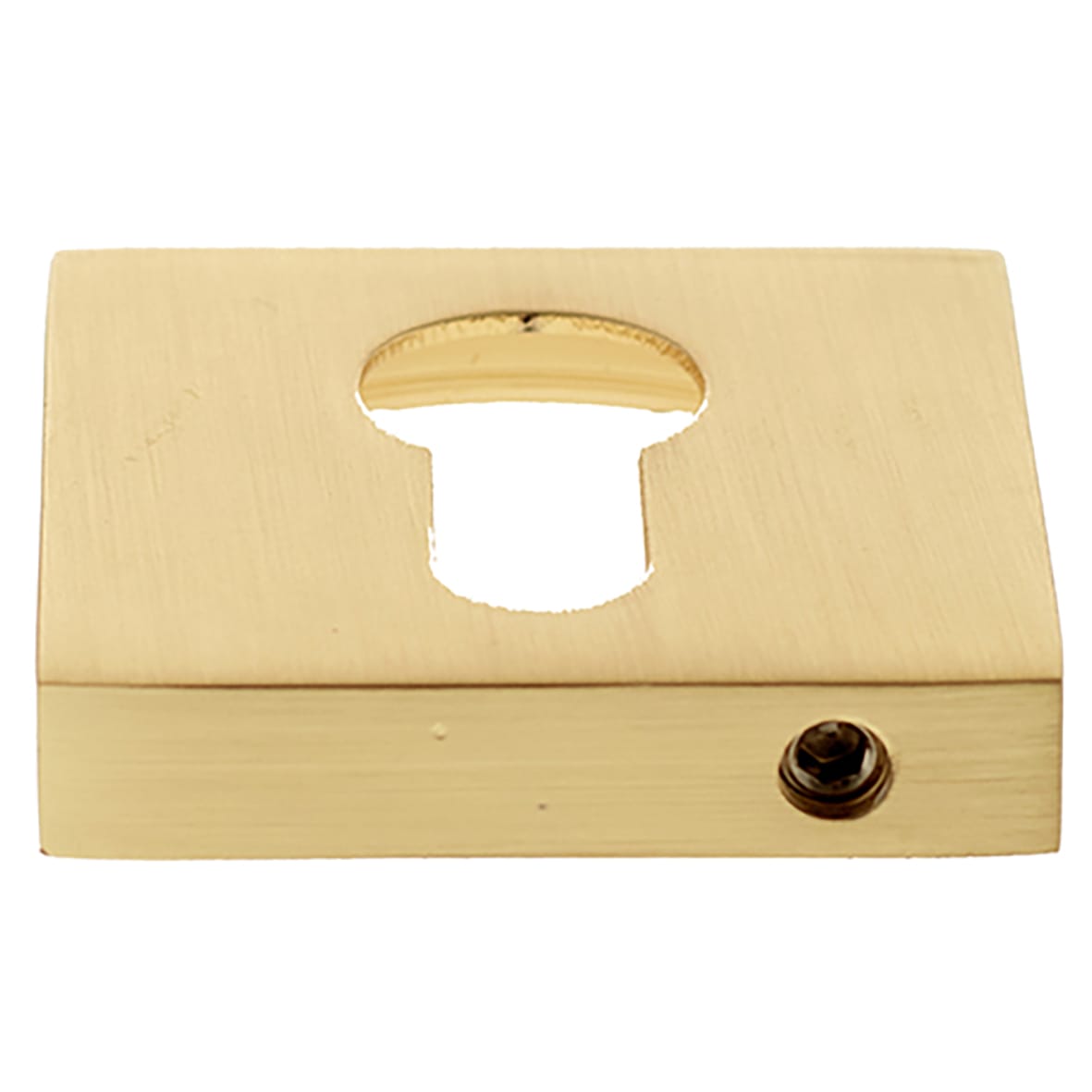 Inner 1 Turn & Release with Square Stepped Rose - 47 x 47mm - Satin Brass - view 4