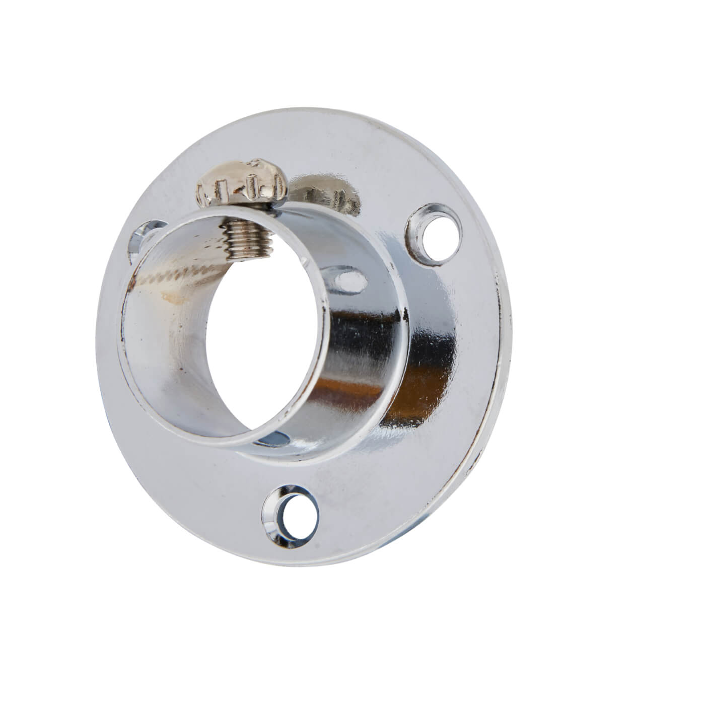 19mm Tube Hanging Rail End Socket with Locking Grub Screws - Polished Chrome - Pack of 2 - view 2
