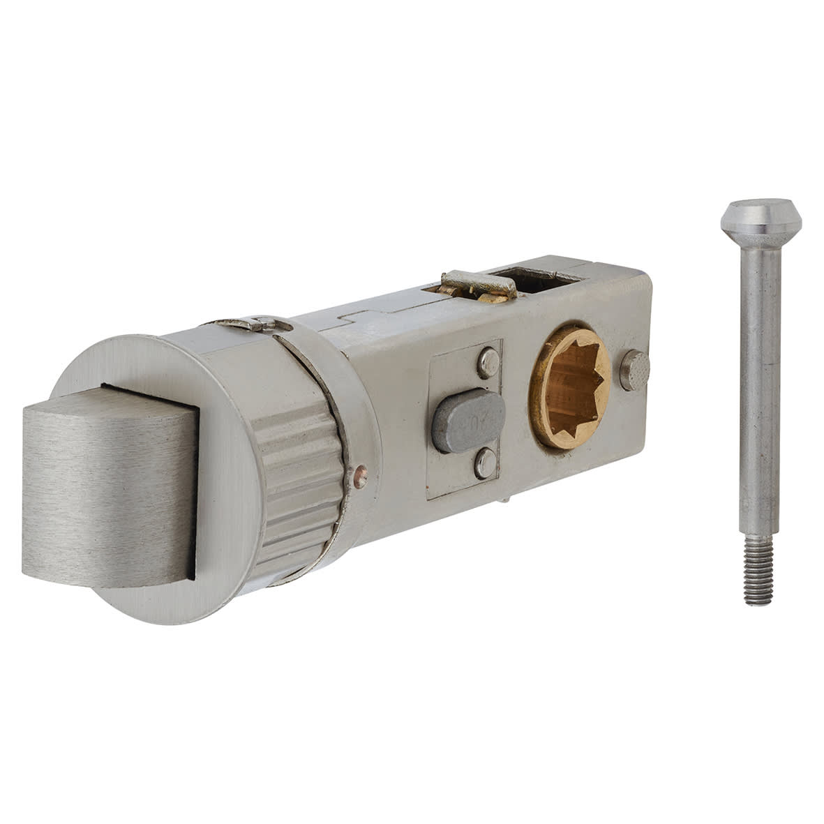 Quick Latch Privacy Tubular Latch - 71mm Case - 57mm Backset - Satin Nickel - view 2