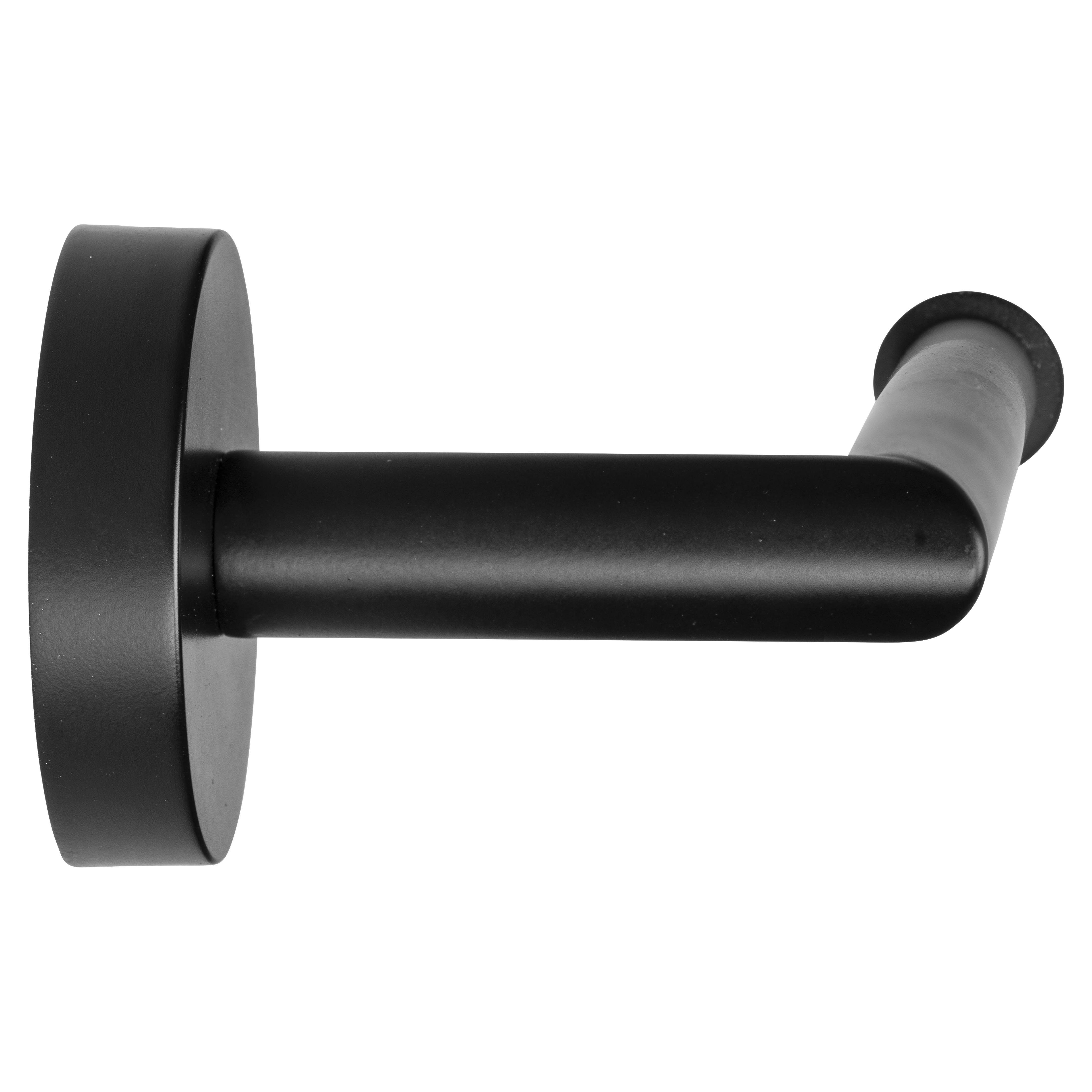 Cygnus Round Towel Bar - 162 x 805mm - Matt Black - view 2