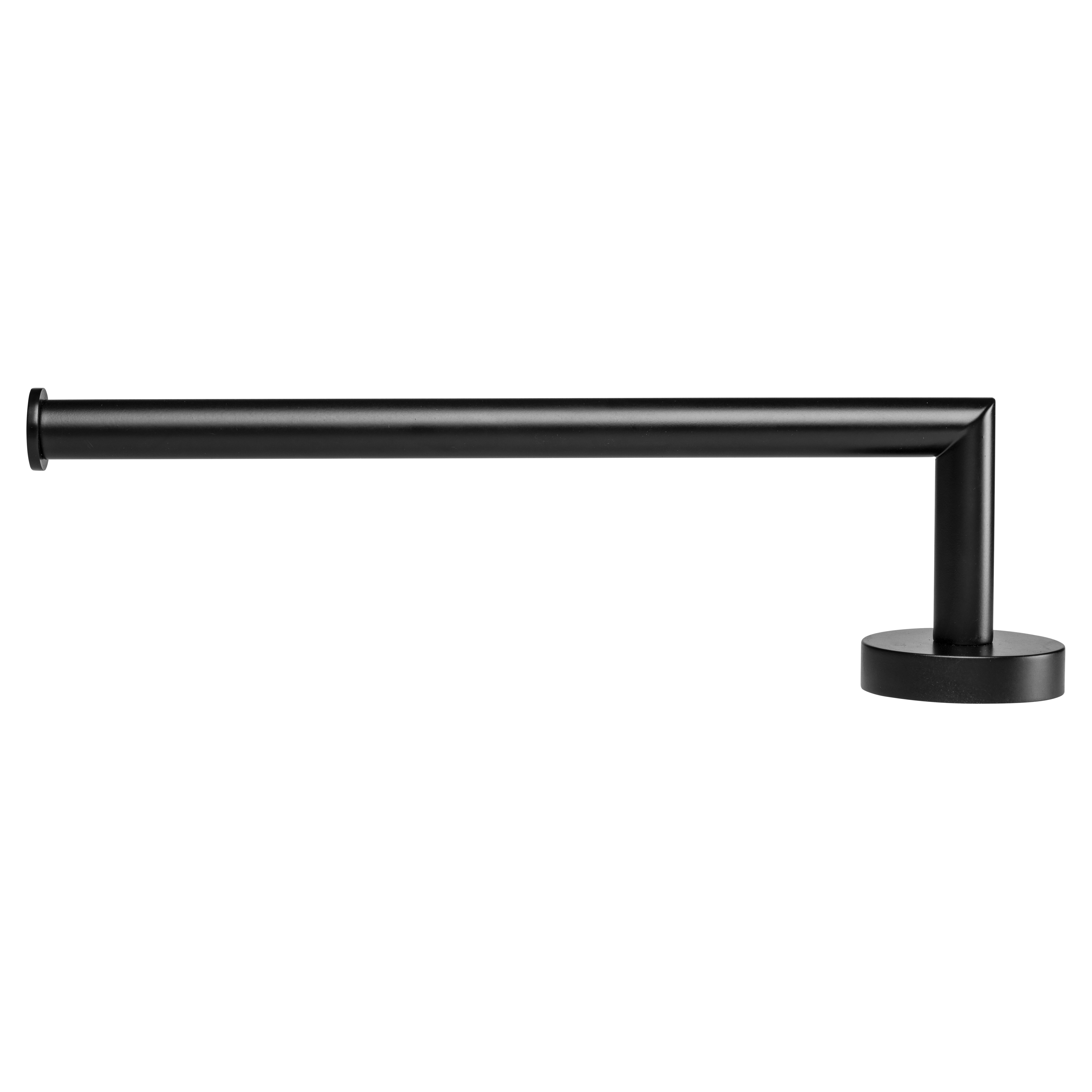 Cygnus Round Towel Bar - 162 x 805mm - Matt Black - view 3