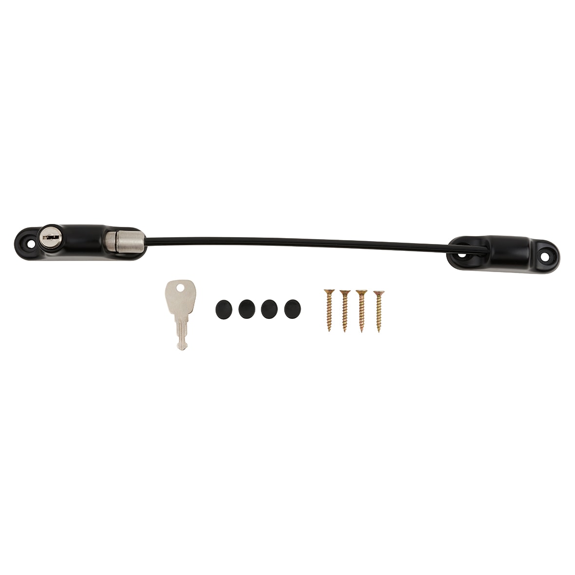 Cable Window Restrictor - Side Locking Pin - Black - view 2