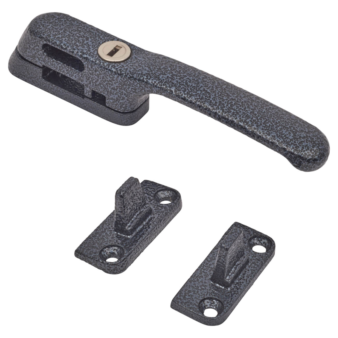 Craftsman Locking Casement Window Fastener - Reversible - Black - view 2