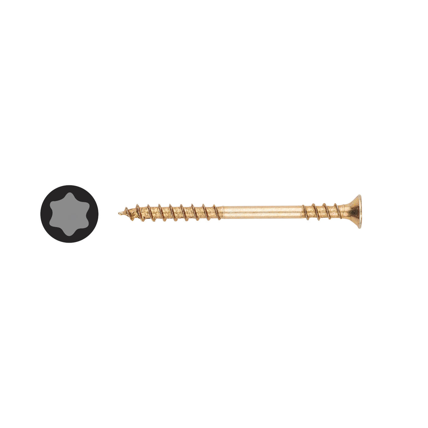 T-Star Plus Flooring Torx Countersunk Wood Screws - 4.5 x 60mm - WIROX - Pack of 300 - view 2