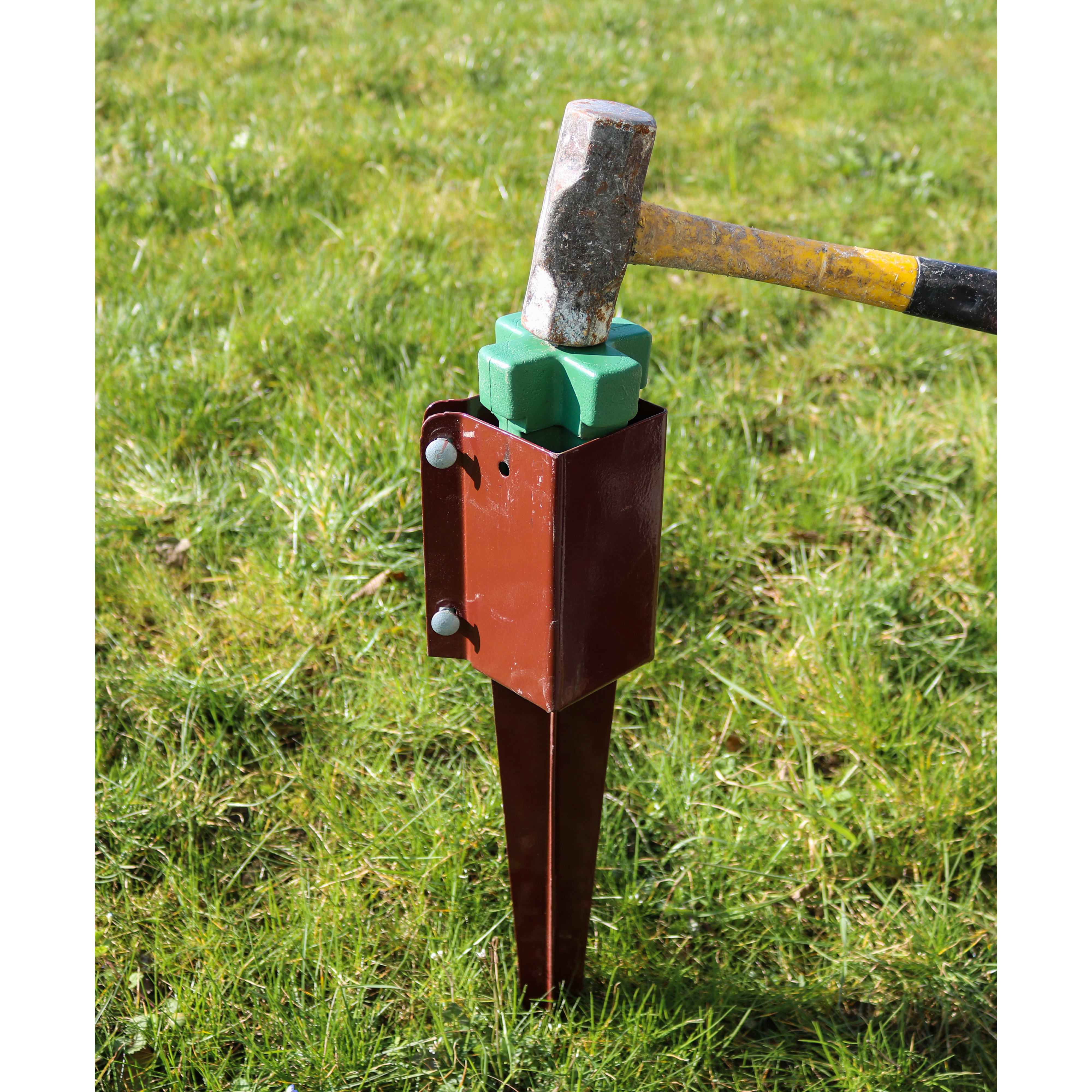 Drive In Spike - Bolt Secure - 100 x 100 x 750mm - Oxide Red - view 3
