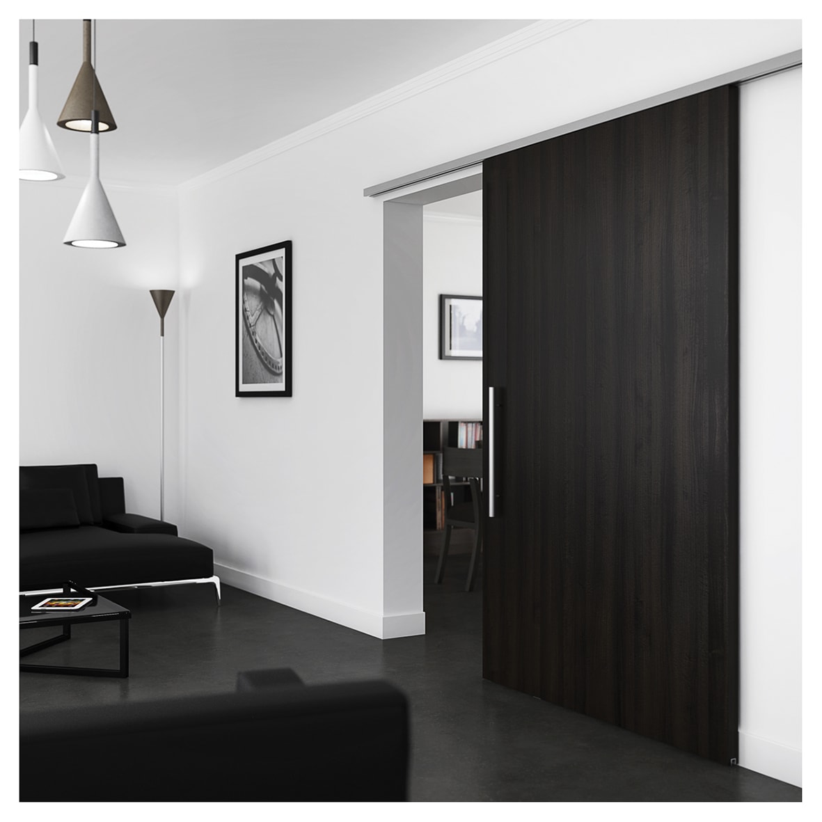 Softslide 90 Soft Open/Close Sliding Door Gear Kit - 2000mm Track - 90kg Max Door Weight - view 2