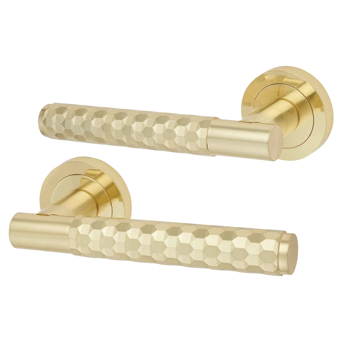 Black uPVC Multipoint Door Handles on Oval Rose - CR-104 Range - view 2
