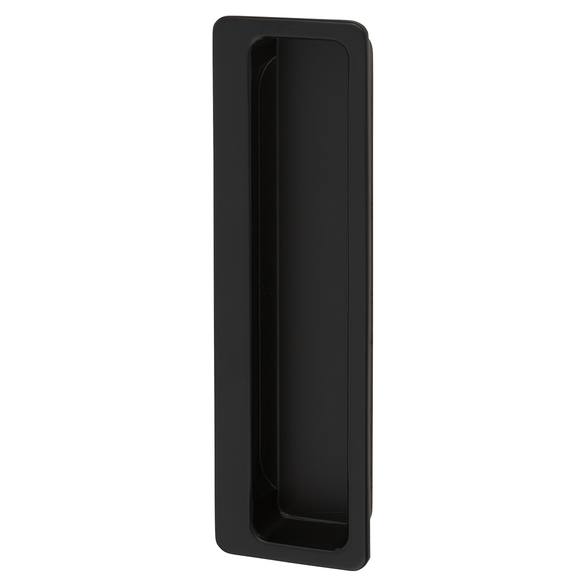 Alton Rectangular Flush Cabinet Pull Handle - 113 x 33mm - Matt Black - view 2