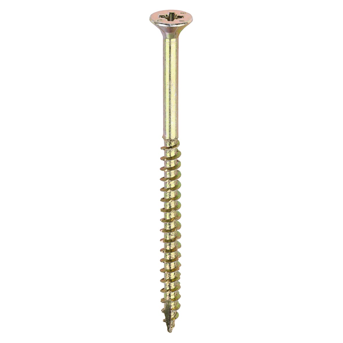 Velocity Pozi Countersunk Wood Screws - 5.0 x 80mm - Yellow Zinc - Pack of 200 - view 3