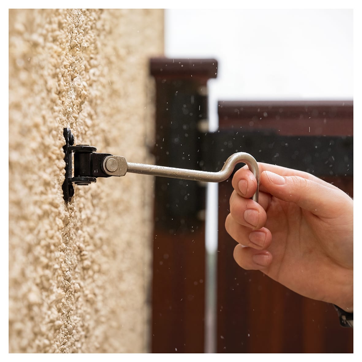 Advanced Cabin Hook & Eye - 150mm Length - Black Powder Coated - view 2