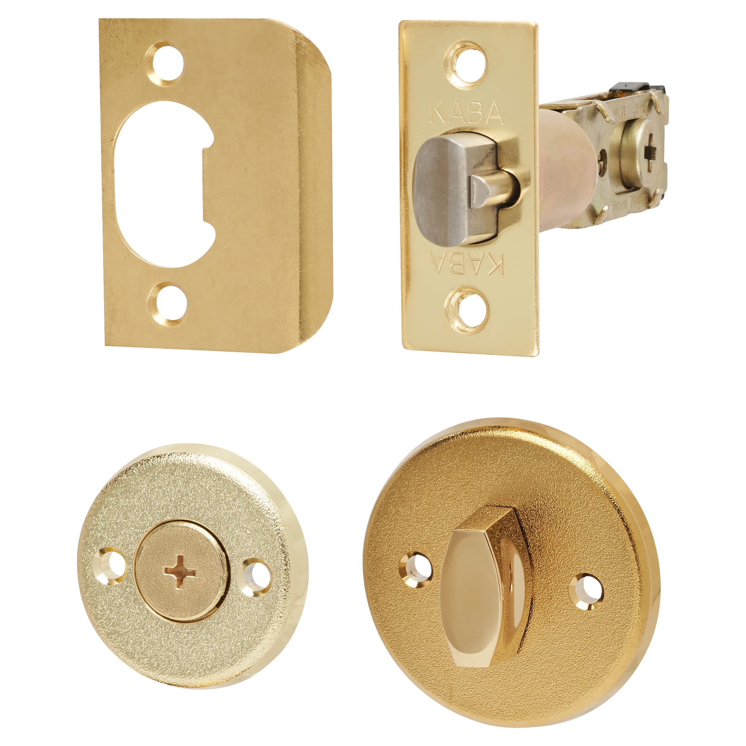 Unican 7104 Light Duty Push Button Code Lock and Latch - Polished Brass - view 3