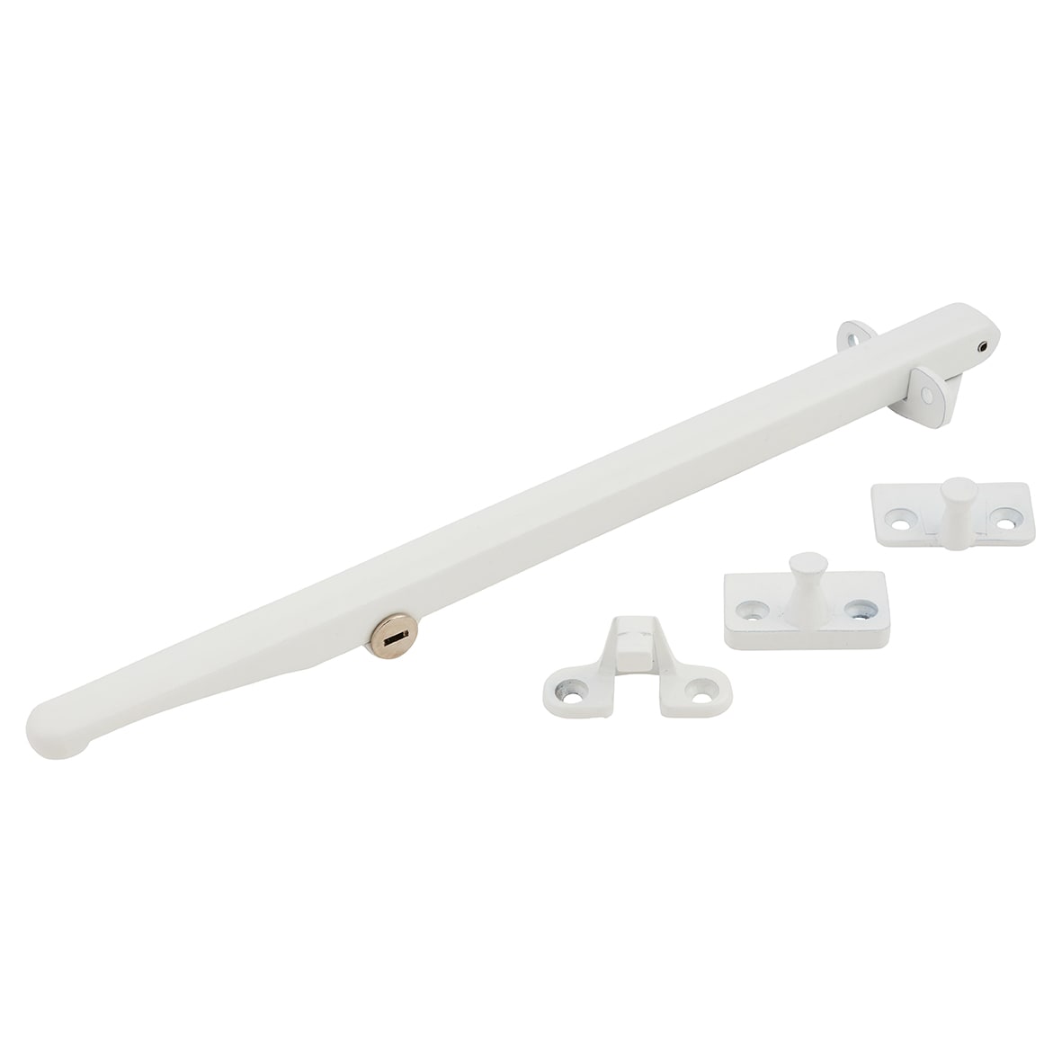 Craftsman Locking Bar Casement Window Stay - 11"/280mm Length - White - view 2