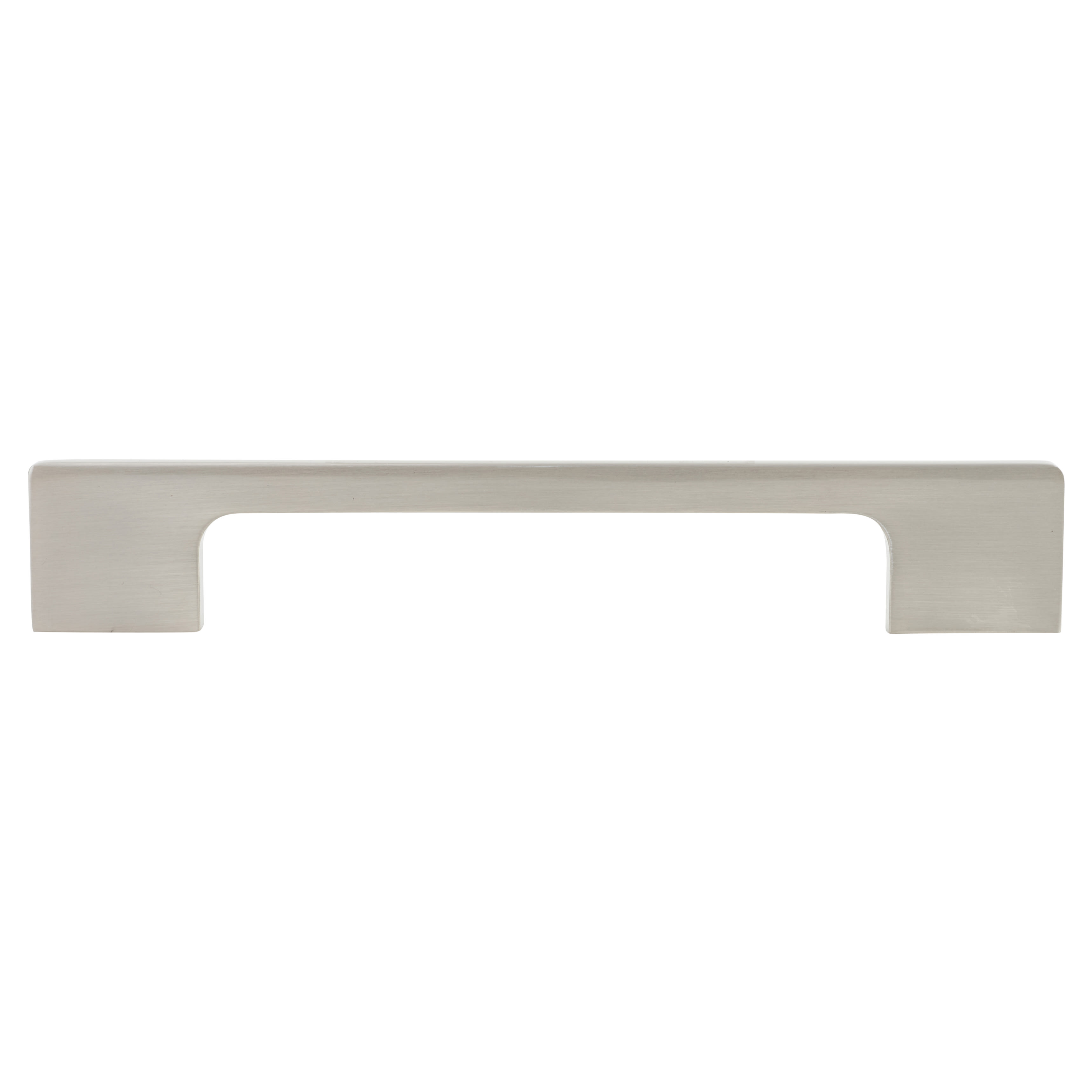 8mm Slim D-Bar Cabinet Pull Handle - 160mm Centres - Satin Nickel - view 2