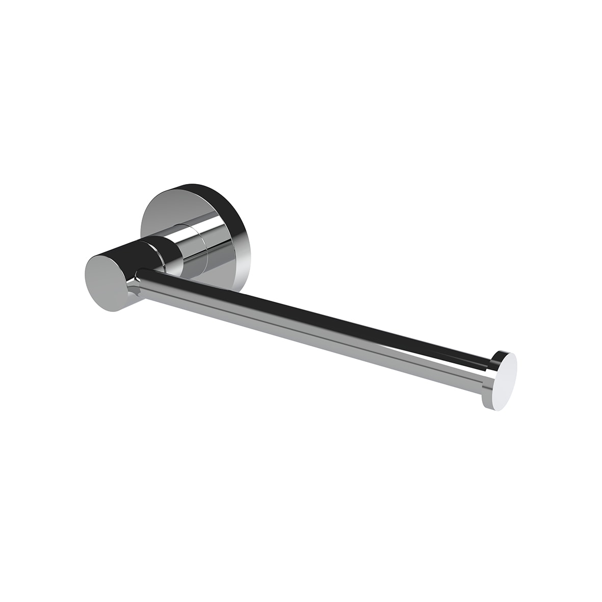 Style Round Toilet Roll Holder - 70 x 190 x 93mm - Polished Chrome - view 2