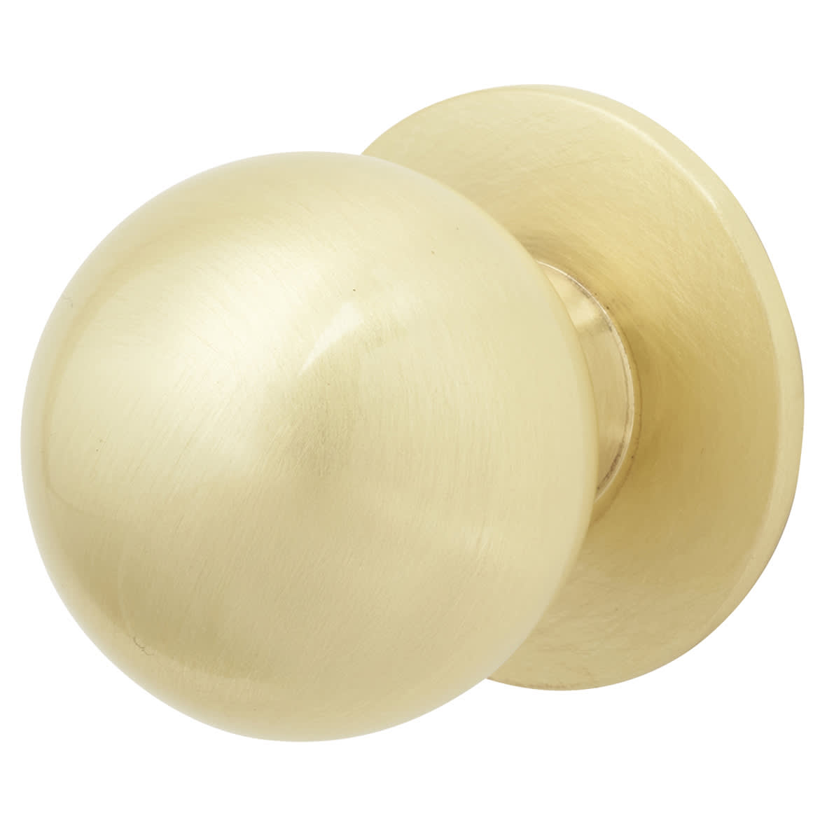 Ball Cabinet Knob - 25mm Diameter - Satin Brass - view 2