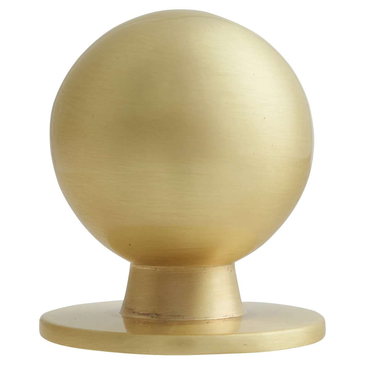 Ball Cabinet Knob - 25mm Diameter - Satin Brass - view 4