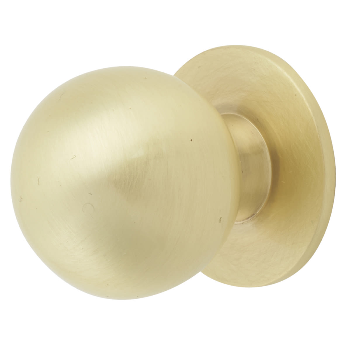 Ball Cabinet Knob - 25mm Diameter - Satin Brass - view 5