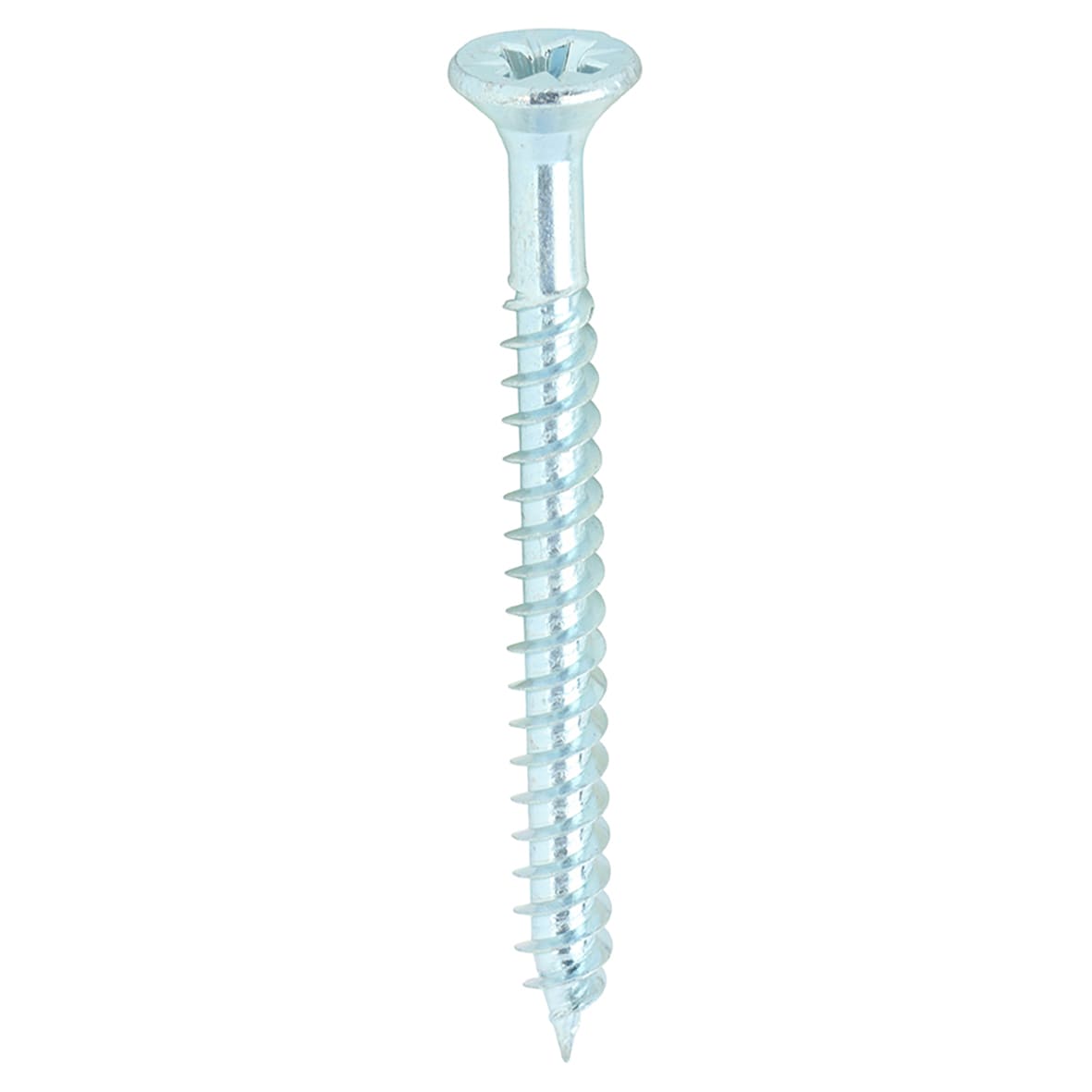 Twin Threaded Pozi Countersunk Wood Screws - 6 x 1 1/2" - Zinc Plated - Pack of 200 - view 3